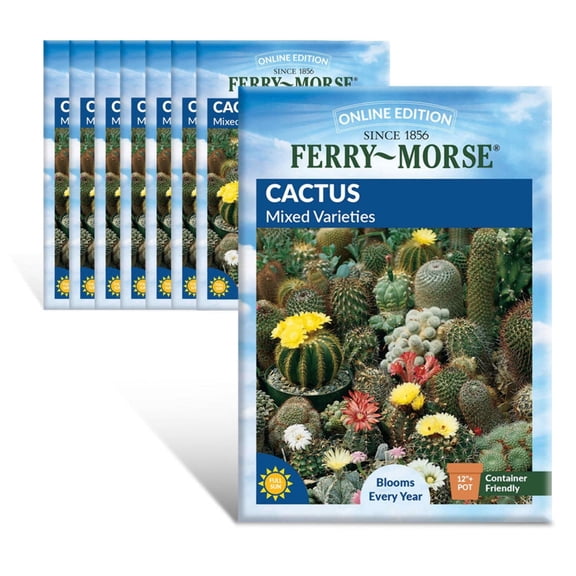 Ferry-Morse Online Edition Cactus Mixed Varieties Seed Bundle - 8 Pack