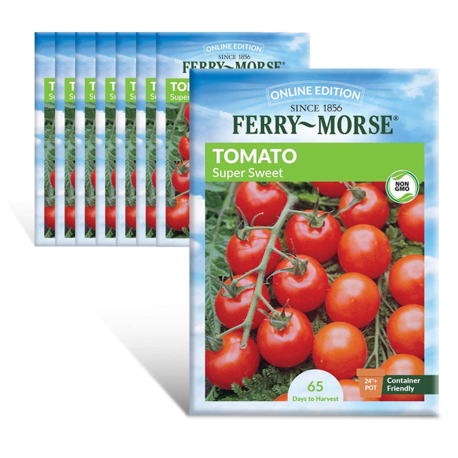 Ferry-Morse Online Edition Tomato Supersweet 100 Hybrid Seeds - 8 Pack