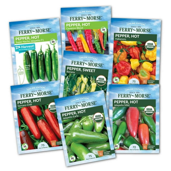 Ferry-Morse Pepper Enthusiast Non-GMO Seed Variety Pack - 7 Pack