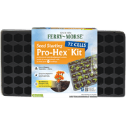 Ferry Morse Pro-Hex Seed Starting Tray 72 Cells - Reusable Plastic Tray