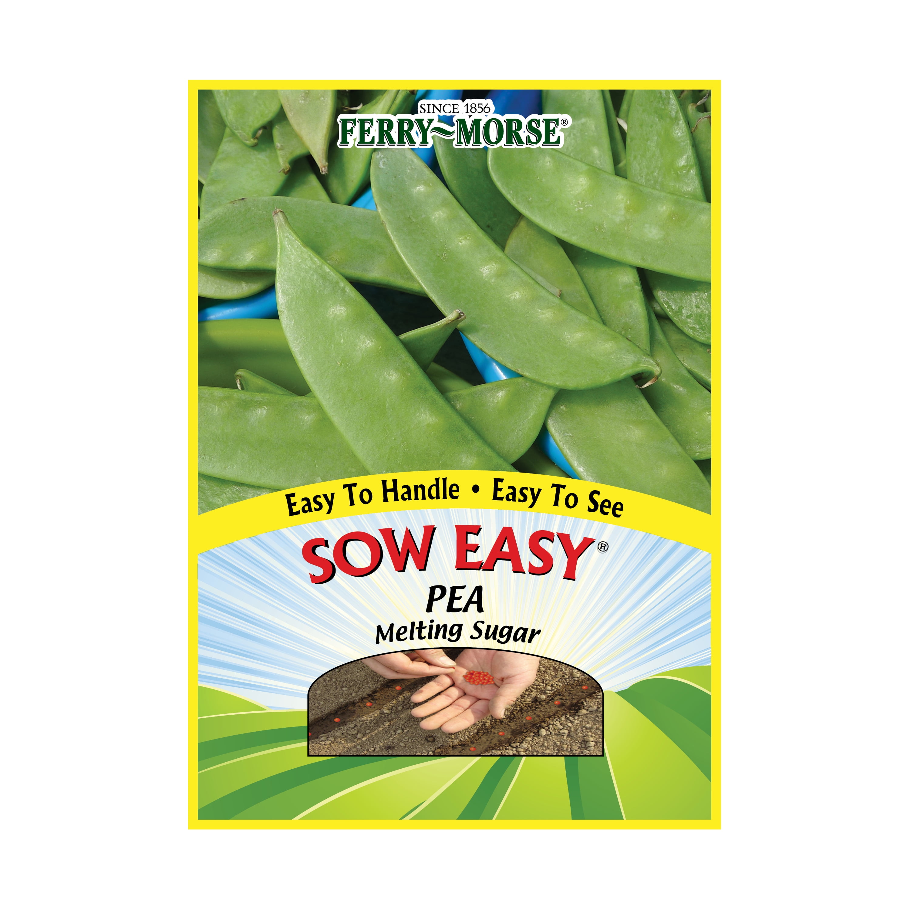 Ferry-Morse Sow Easy 45PCS Pea Melting Sugar Snow Vegetable Plant Seed Full Sun