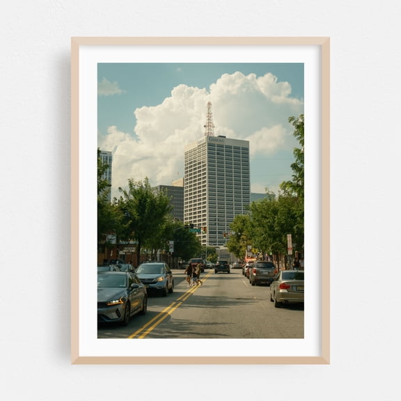 Ferry Street, Newark - Newark New Jersey Photography Oak Framed Wall Art Print 24 x 30 inches