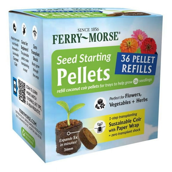 Ferry-morse 7011765 Seed Starter Coir Pellet, Brown - Pack of 36