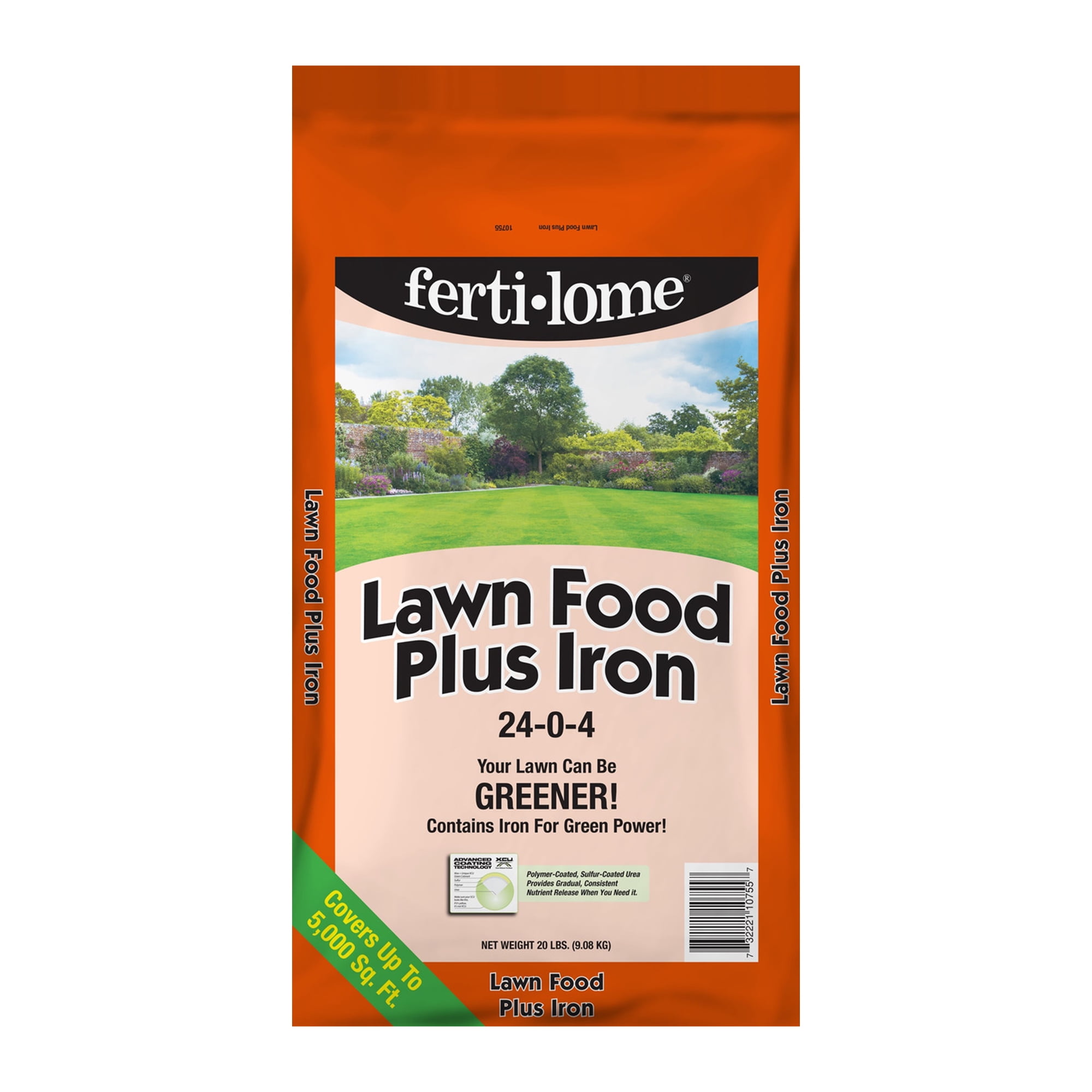 Fertilome Lawn Food Plus Iron 24-0-4 - 20lb