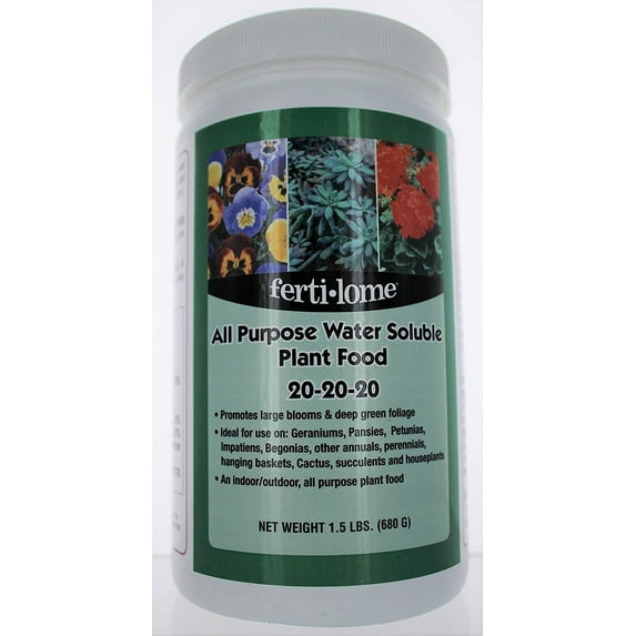 Ferti-Lome All Purpose Water Soluble 20-20-20 Plant Food 1.5 lb.