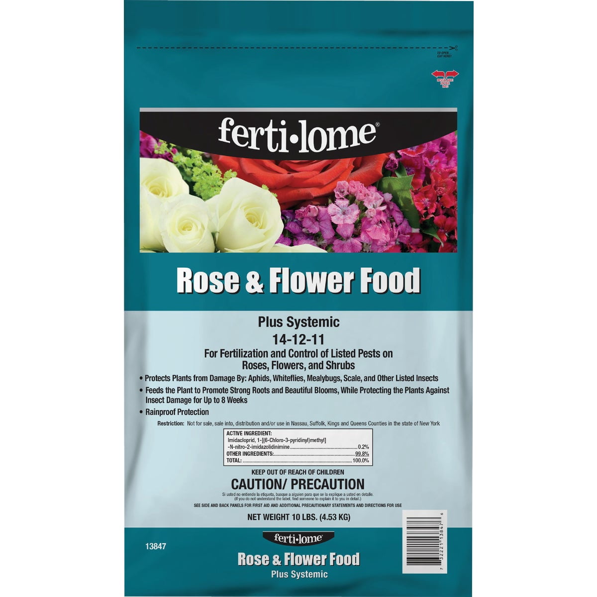 Ferti-lome 10 Lb. 14-12-11 Rose & Flower Dry Plant Food 13847