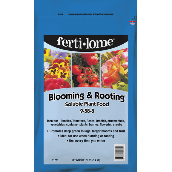 Ferti-lome Bloom & Root Soluble Dry Plant Food - Pack of 6  Outdoor & Indoor Plant Use, Easy Application