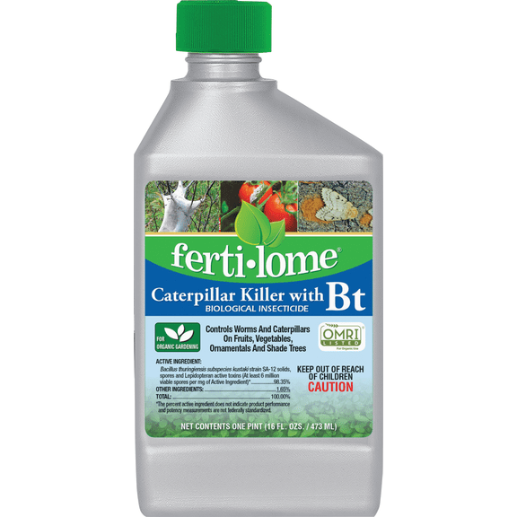 Ferti-lome Caterpillar Killer with Bt - Pack of 6 Residential Use, Standard Application