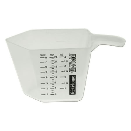 Ferti-lome & Hi-Yield Plastic Measuring Cup - Calibrated in Teaspoons, Tablespoons, & Ounces - 4 fl oz Cup by VPG