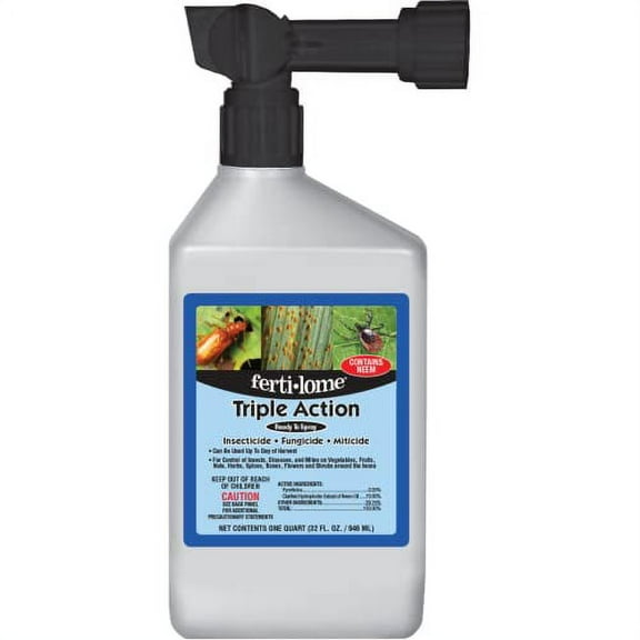 Ferti-lome Triple Action Insect & Disease Killer Ready to Spray - 32 Oz.