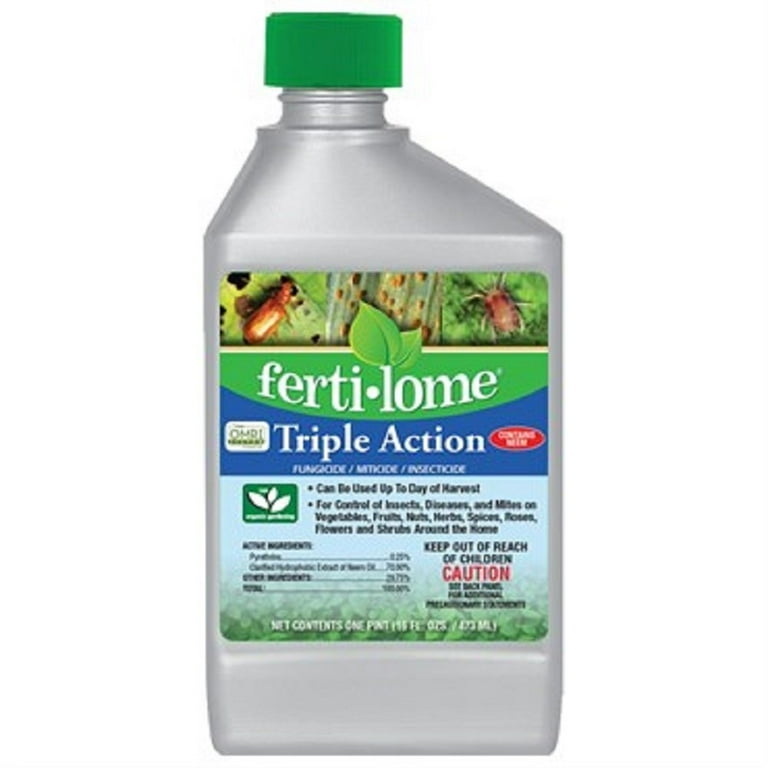 Ferti-Lome Triple Action Liquid Concentrate Insect, Disease & Mite Control 16 oz Ferti-Lome Triple Action Liquid Concentrate Insect, Disease & Mite Control 16 oz