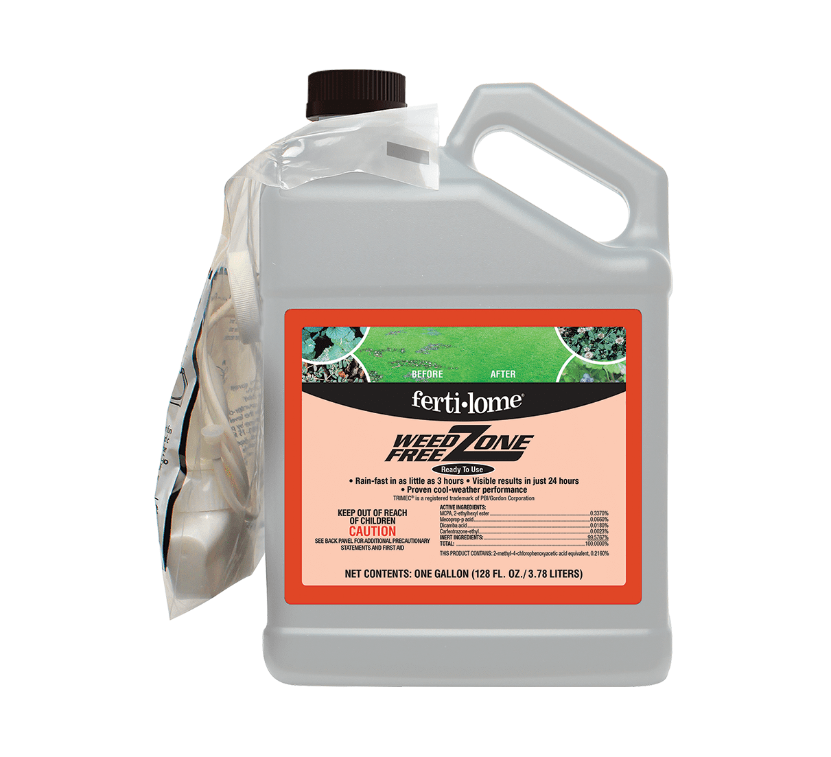 Fertilome Weed Free Zone, Liquid Weed Control Use in Spring, Summer