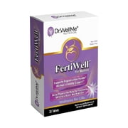 FertiWell Womens Fertility Nutritional Blend - 21 Key Nutrients for Hormonal Balance, Uterine Health & Reproductive Wellness - Non-GMO, Gluten-Free - 30 Tablets