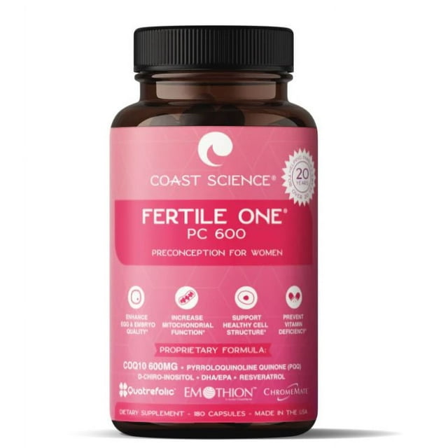 Fertile One PC 600 Female Fertility Support & Conception Supplement