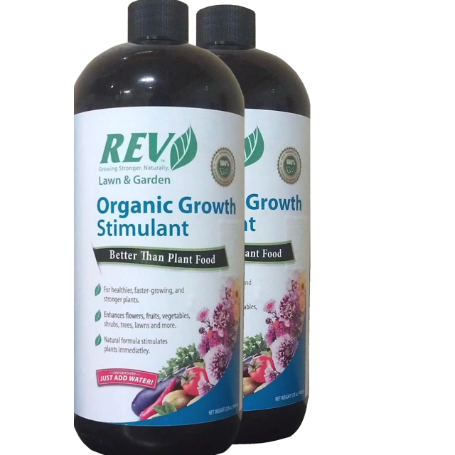 Fertilizer Liquid Plant Food Flower Lawn Garden Organic REV 16 Ounce 2