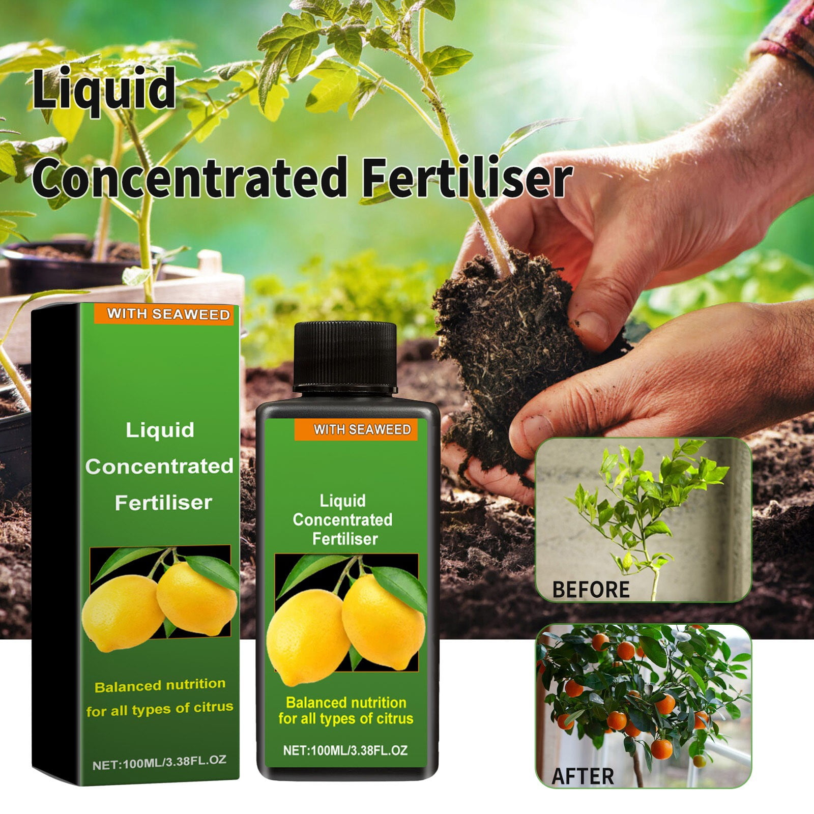 Fertilizer Plant Food 100ml MOONSPRY Liquid Concentrate Fertilizer