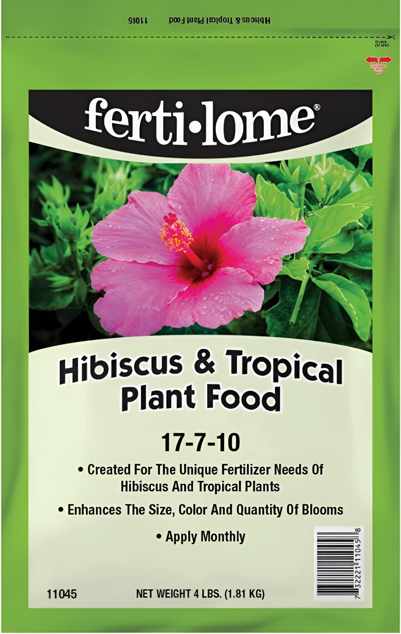 Fertilome Hibiscus & Tropical Plant Food 17-7-10 - 4lb - Bag