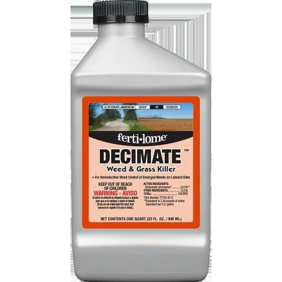 Fertilome (11262) DECIMATE Weed & Grass Killer (32 oz)