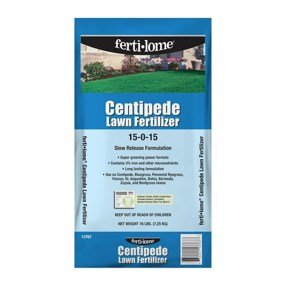 Fertilome (13767) Centipede Lawn Fertilizer 15-0-15 (16 lbs.)