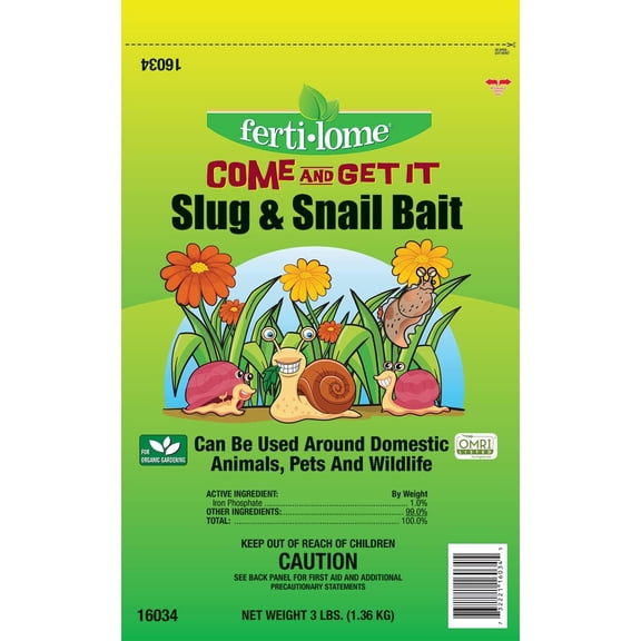 Fertilome 16035 Come and Get It Spinosad Plus, Bug, Slug & Snail Bait, OMRI Listed 1.5 lb.