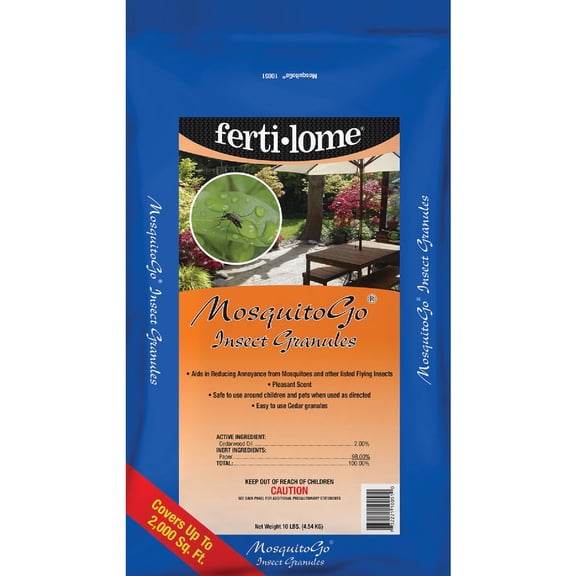 Fertilome 410051 10 lbs Mosquitogo Insect Granules - 2000 sq. ft.
