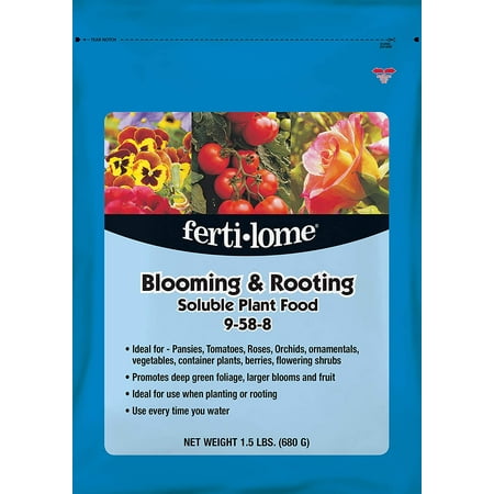 Fertilome Blooming & Rooting Soluble Plant Food 9-58-8 - 1.5lb