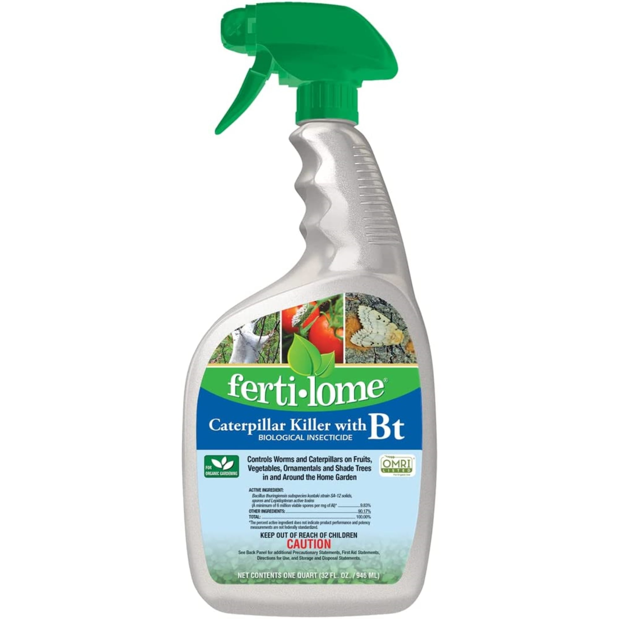 Fertilome Caterpillar Killer with Bt Biological Insecticide, RTU (32 oz ...