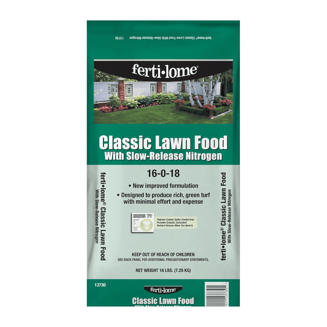 Fertilome Classic Lawn Food With Slow-Release Nitrogen, 16lbs