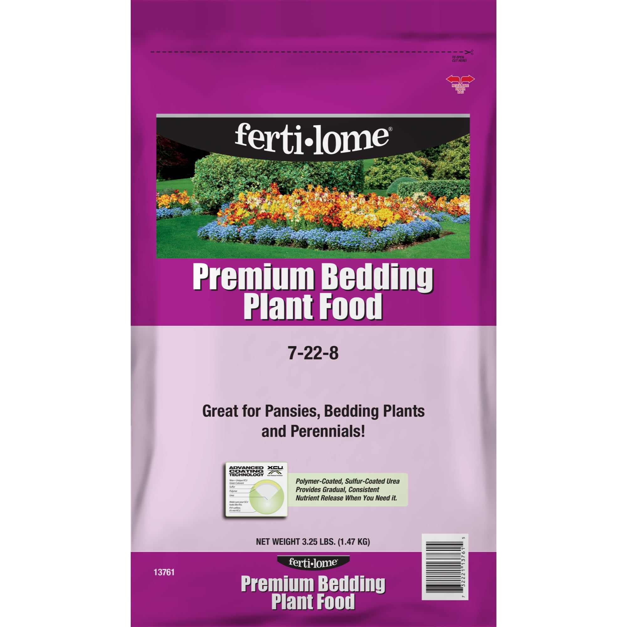 Fertilome Premium Bedding Plant Food 7-22-8, 3.25lbs