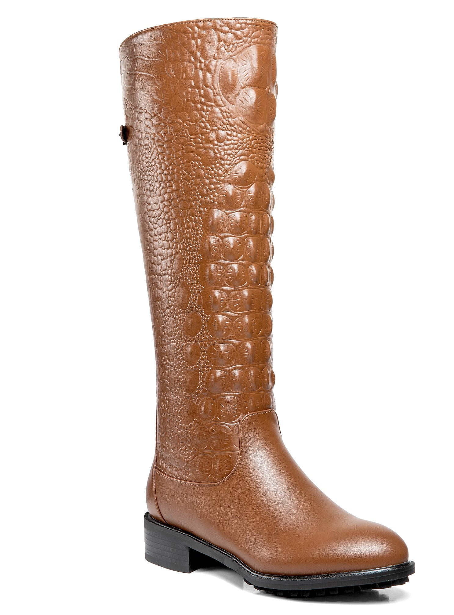 Time and Tru Women s Fringe Foldover Boot