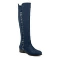 thumbnail image 1 of Ferwind Women's Over-the-knee Boots Slouch Suede Upper Stud Details Adult Navy  8, 1 of 5