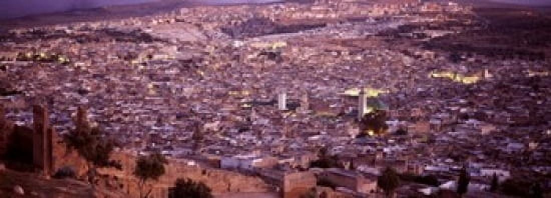Fes Morocco Canvas Art - Panoramic Images (18 x 7)