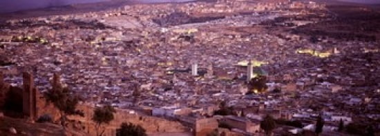 Fes Morocco Canvas Art - Panoramic Images (36 x 13)