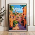 Marrakesh Rooftops Fes Morocco Vibrant Medina Rooftops Wall Art Poster - Walmart.com