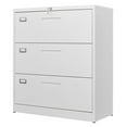 thumbnail image 1 of Fesbos 3 Drawer File Cabinets with Lock,Metal Lateral Filing Cabinets for Home Office Organization Hanging Storage Letter/Legal/F4/A4(Assembly Required), 1 of 9