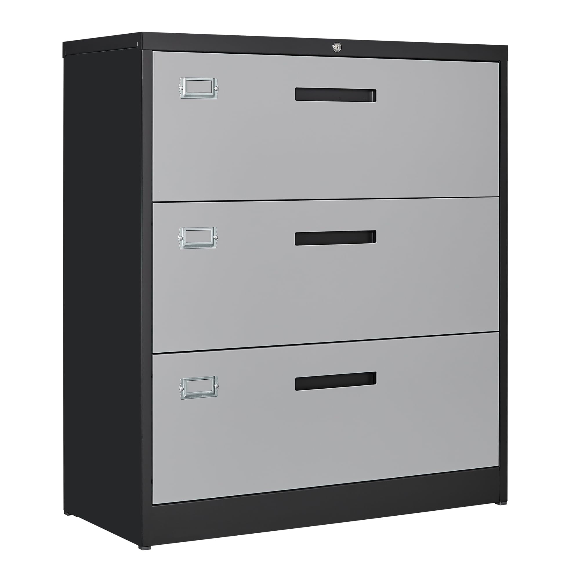 Fesbos File with LockLateral 3 Drawer Metal Filing