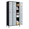 thumbnail image 1 of Fesbos Locker, Metal Locker for Employees, Large Steel Storage Locker Cabinet-9 Doors Lockers Organizers for School Gym Home Office Staff,Unassembled, 1 of 8