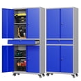thumbnail image 1 of Fesbos Metal Garage Storage Cabinet with Wheels,72“ Rolling Tool Cabinet with 4 Door Lock-Adjustable Shelves and Drawer for Garage Home Office Utility Room, 1 of 8