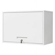 Fesbos Metal Garage Wall Cabinet with Doors and Shelves, Wall Mounted Metal Storage Cabinet, Floating Garage Tool Cabinet for Garage, Basement, Kitchen, Warehouse