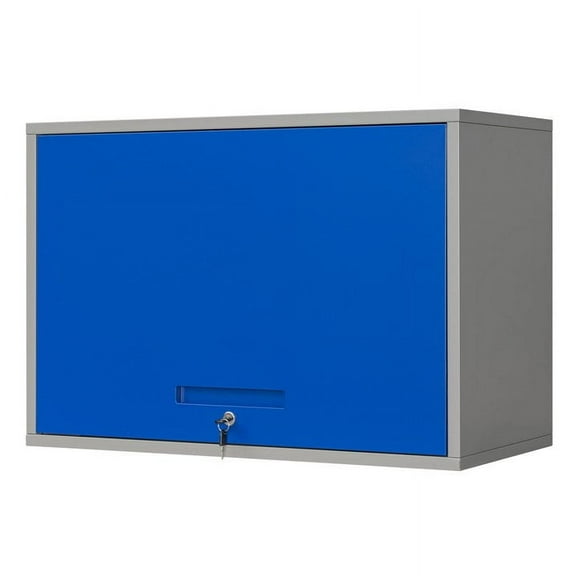 Fesbos Metal Garage Wall Cabinet with Doors and Shelves, Wall Mounted Metal Storage Cabinet, Floating Garage Tool Cabinet for Garage, Basement, Kitchen, Warehouse