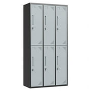 Fesbos Metal Lockers for Employees，71" Employees Storage Cabinet with Lock, Steel Storage Locker for Gym, School, Home, Office Staff