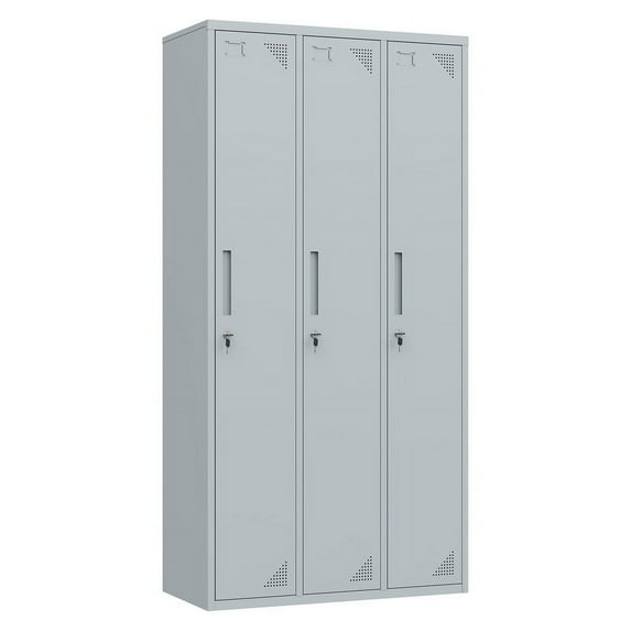 Fesbos Metal Lockers for Employees,71" Employees Storage Cabinet with Lock, Steel Storage Locker for Gym, School, Home, Office Staff