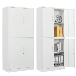 STANI Metal Storage Cabinet with Lock Door, 71 Adjustable Shelf Steel  Lockers for Office, Home,School,Garage Utility Tool Cabinet
