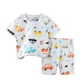 thumbnail image 1 of Fesfesfes 12 Year Old Boy Outfits Boys Summer Shorts Set Summer Short-sleeved Boys Cotton T-shirt Summer Shorts Two-piece Set 6 Months - 7 Years 1-2 Years, 1 of 3