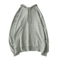 thumbnail image 1 of Fesfesfes 2022 New Men Casual Patchwork Hooded Top Blouse Sweatshirt With Pockets Coat, 1 of 2