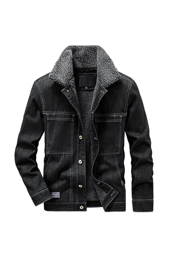 2022 The New Fashion Mens Jacket Casual And Thick Denim Cotton Jacket Denim Jacket Overalls Jacket Casual Men's Wear Under $10