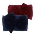 thumbnail image 1 of Fesfesfes 2PCS Infant Baby Toddler Girls Headbands Solid Color Bowknot Headband Stretch Hairband Headwear,,Second Piece Free Shipping, 1 of 2