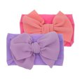 thumbnail image 1 of Fesfesfes 2PCS Infant Baby Toddler Girls Headbands Solid Color Bowknot Headband Stretch Hairband Headwear,Clearance,Second Piece Free Shipping, 1 of 2