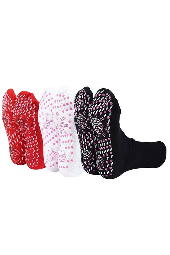 3 Pairs Knit Socks for Short Boots and Sneakers Self-heating Socks Heating Sock for Men And Women Sport Socks Camping Riding Socks