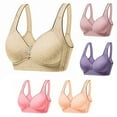 thumbnail image 1 of Fesfesfes 3PC Women's Tank Full Cup Comfortable And Breathable Underwear Bra Wire-Free Bra, 1 of 8
